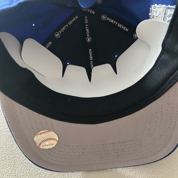 ‘47 MLB Kansas City Royals Blue Baseball Athletic SnapBack Captain Hat NWT - Picture 7 of 7